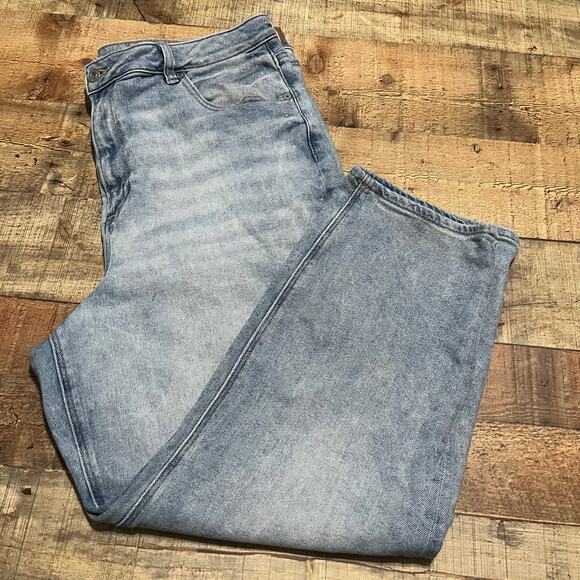American Eagle Outfitters Denim - American Eagle Women's Light Denim Wash No Distress Mom Straight Jeans Sz 20 S